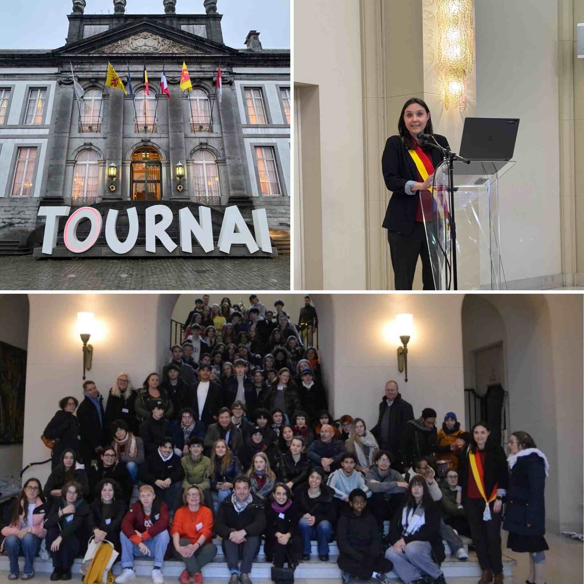 Hertha Firnberg Schulen beim Relais de la Mémoire Junior:innen Treffen in Tournai/Belgien !